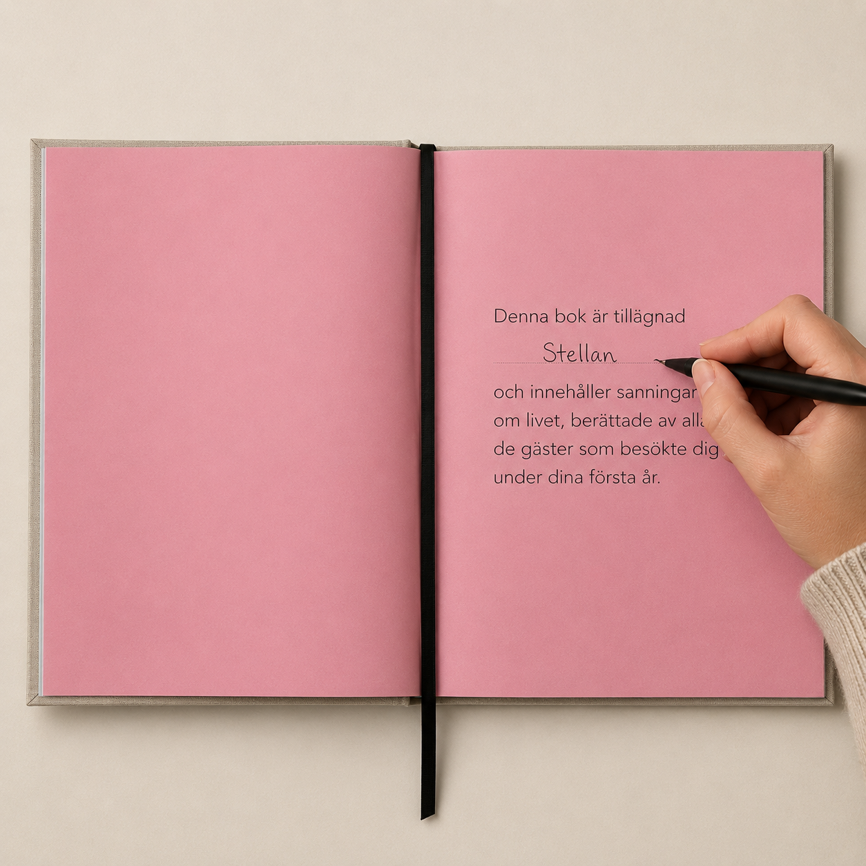 The Baby Guest Book - För barn som klarar av att höra sanningen - Svensk