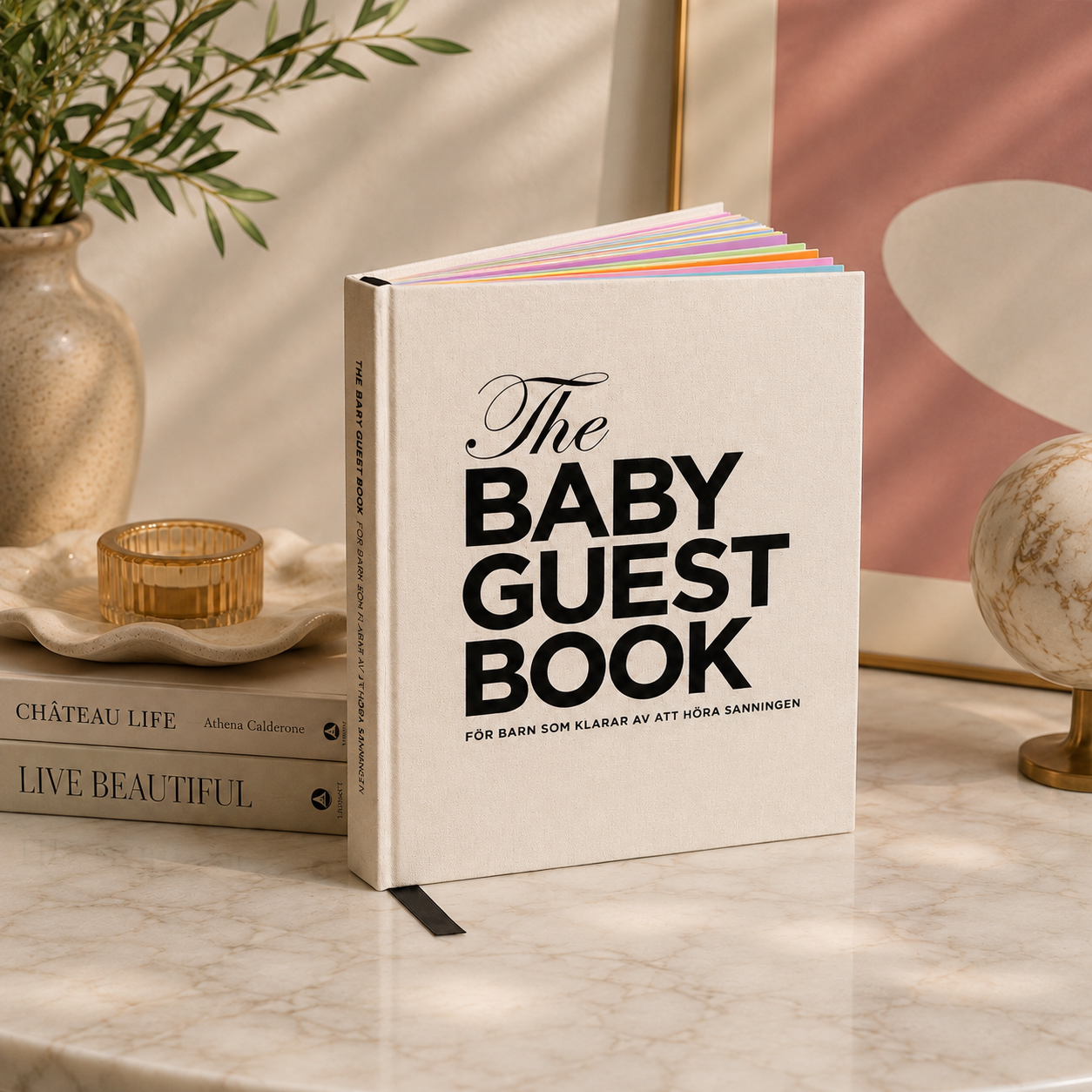 The Baby Guest Book - För barn som klarar av att höra sanningen - Svensk