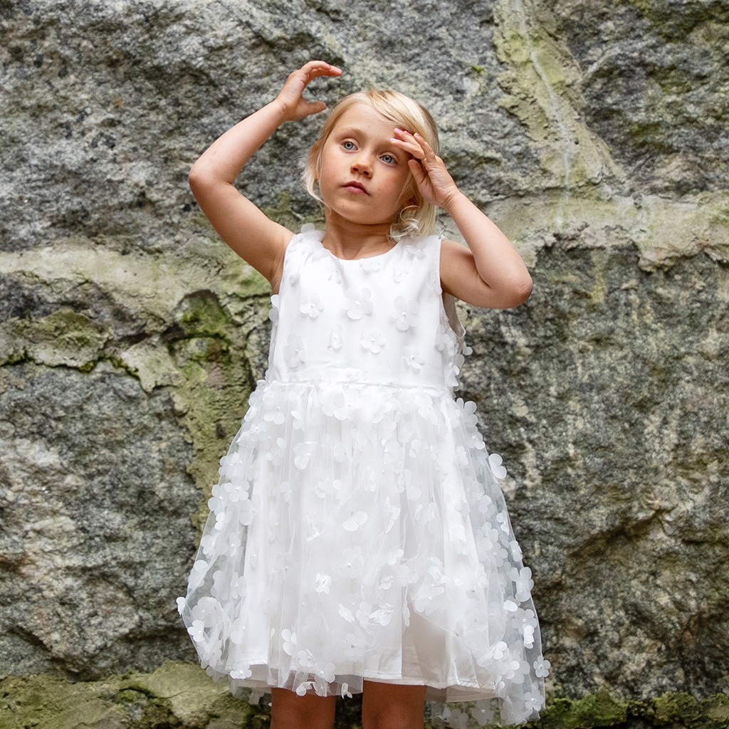 Light Tulle Flower Dress