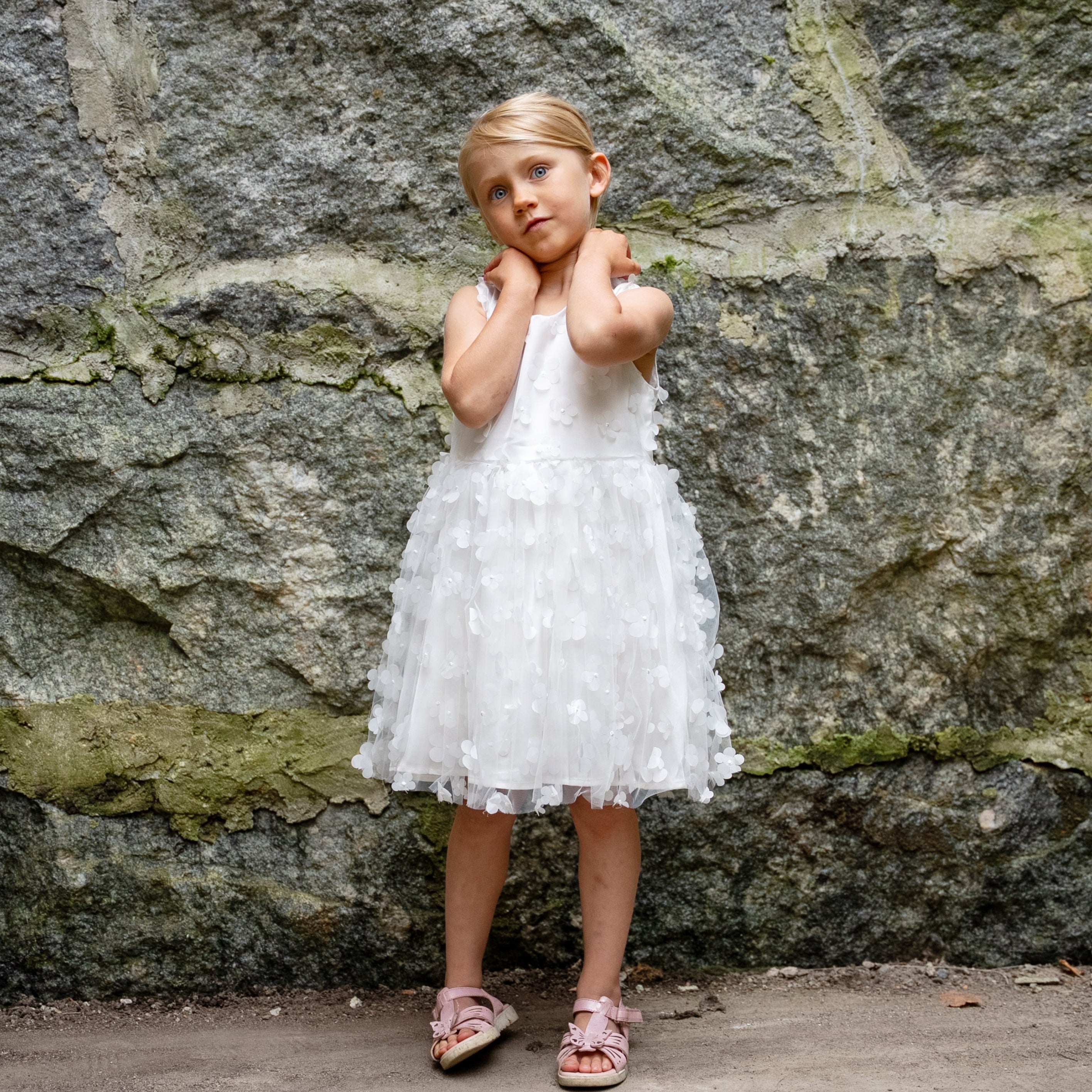 Light Tulle Flower Dress