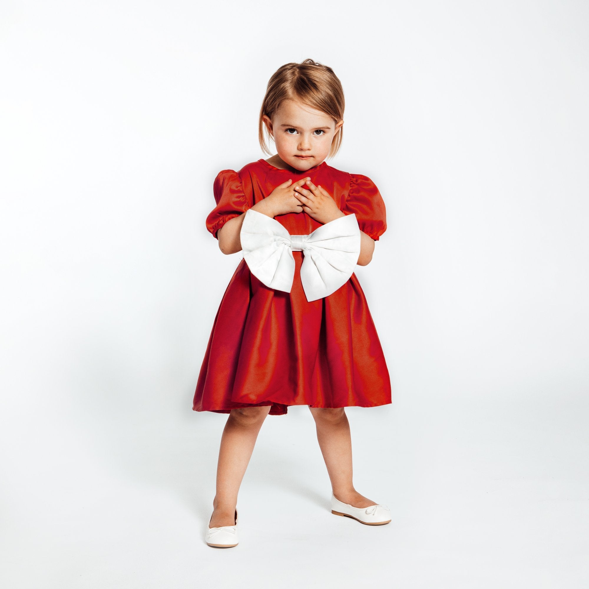 red polyester dress GANNI Red Organza Circle Collar Dress