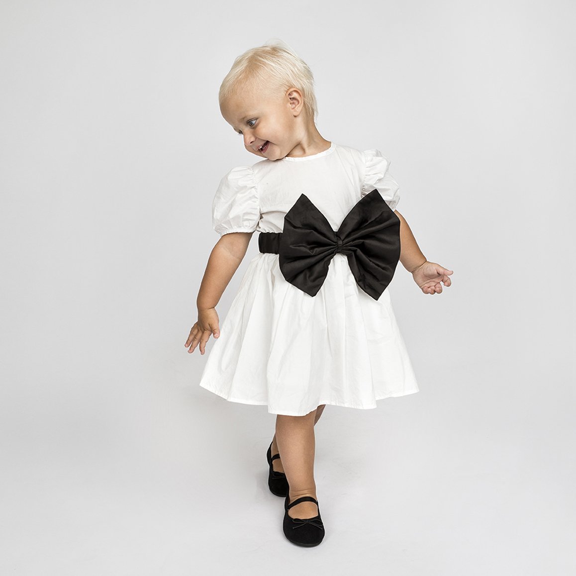 blue dress for baby girl Huge Ribbon Dress main image 1