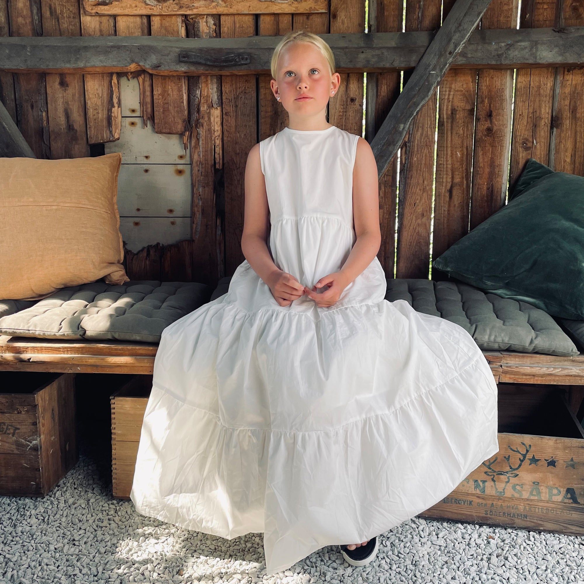 The Long Puffy Fields Dress - The Tiny Universe