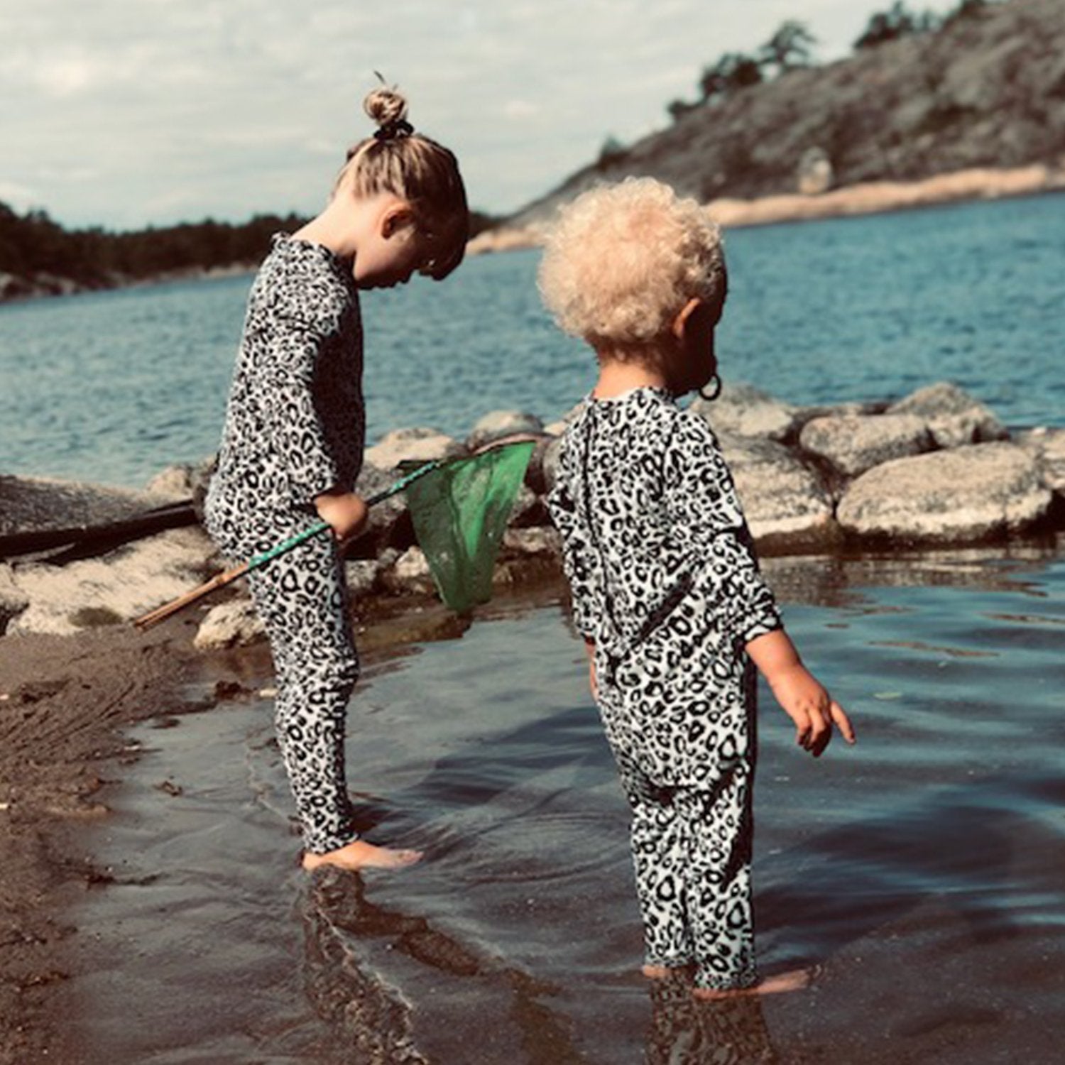 UV-protected Swimsuit - Snow Leopard - The Tiny Universe Swimsuit