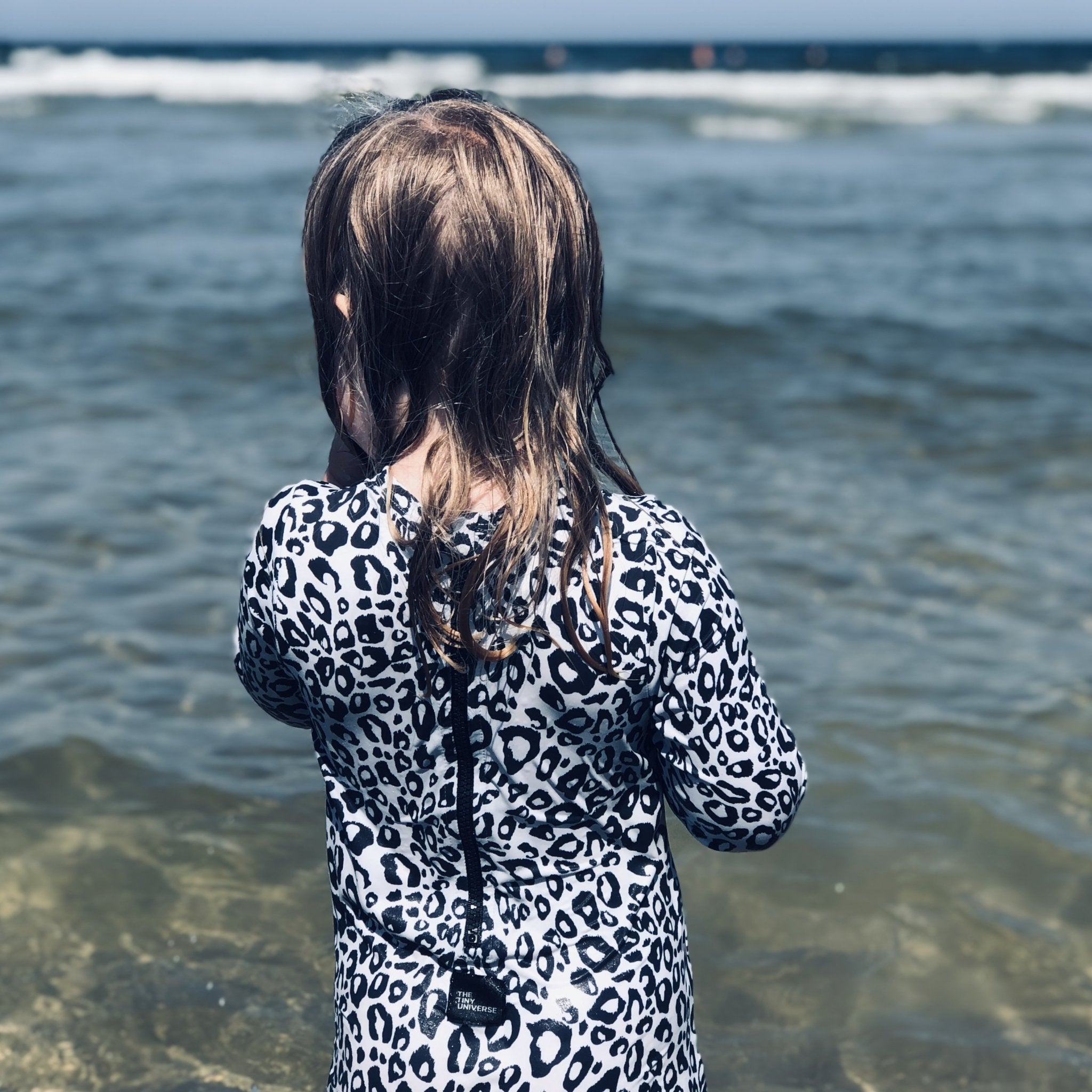 UV-protected Swimsuit - Snow Leopard - The Tiny Universe Swimsuit