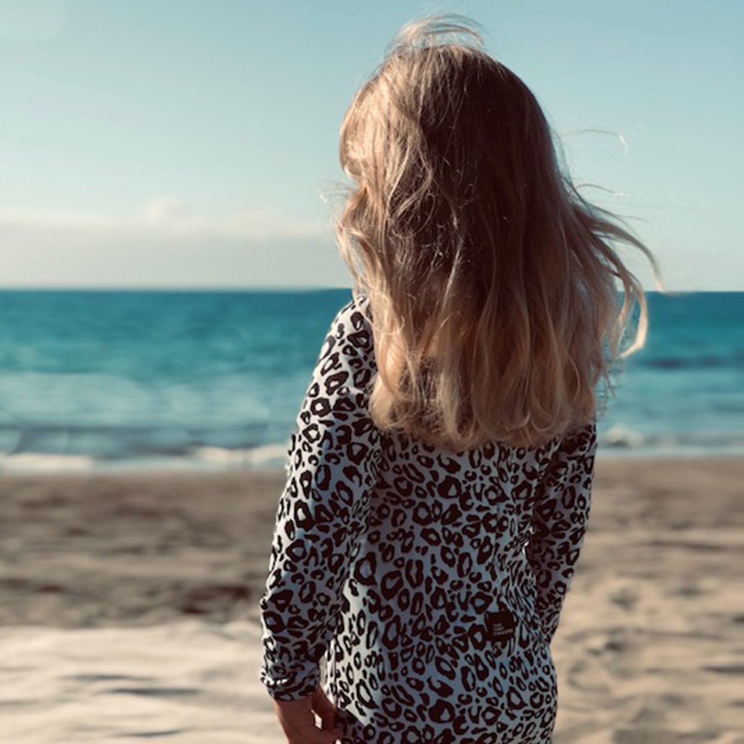 UV-protected Swimsuit - Snow Leopard - The Tiny Universe Swimsuit
