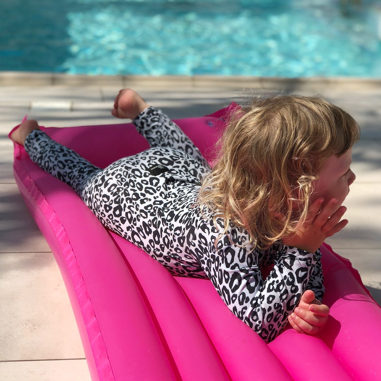 UV-protected Swimsuit - Snow Leopard - The Tiny Universe Swimsuit