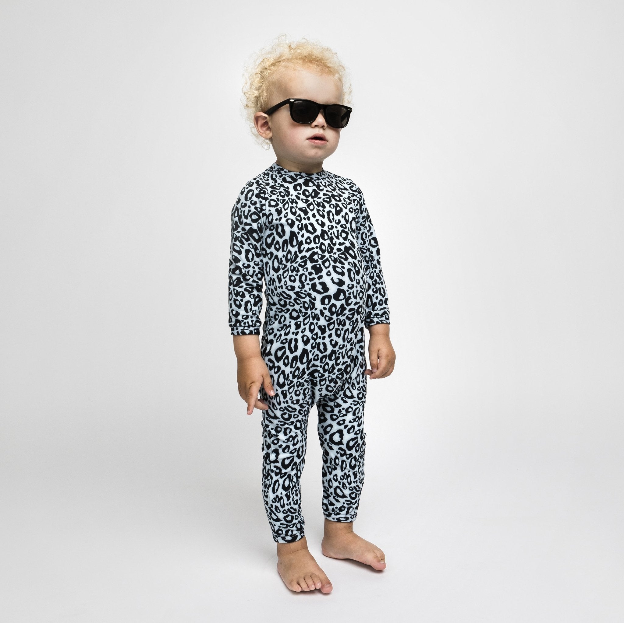 UV-protected Swimsuit - Snow Leopard - The Tiny Universe Swimsuit