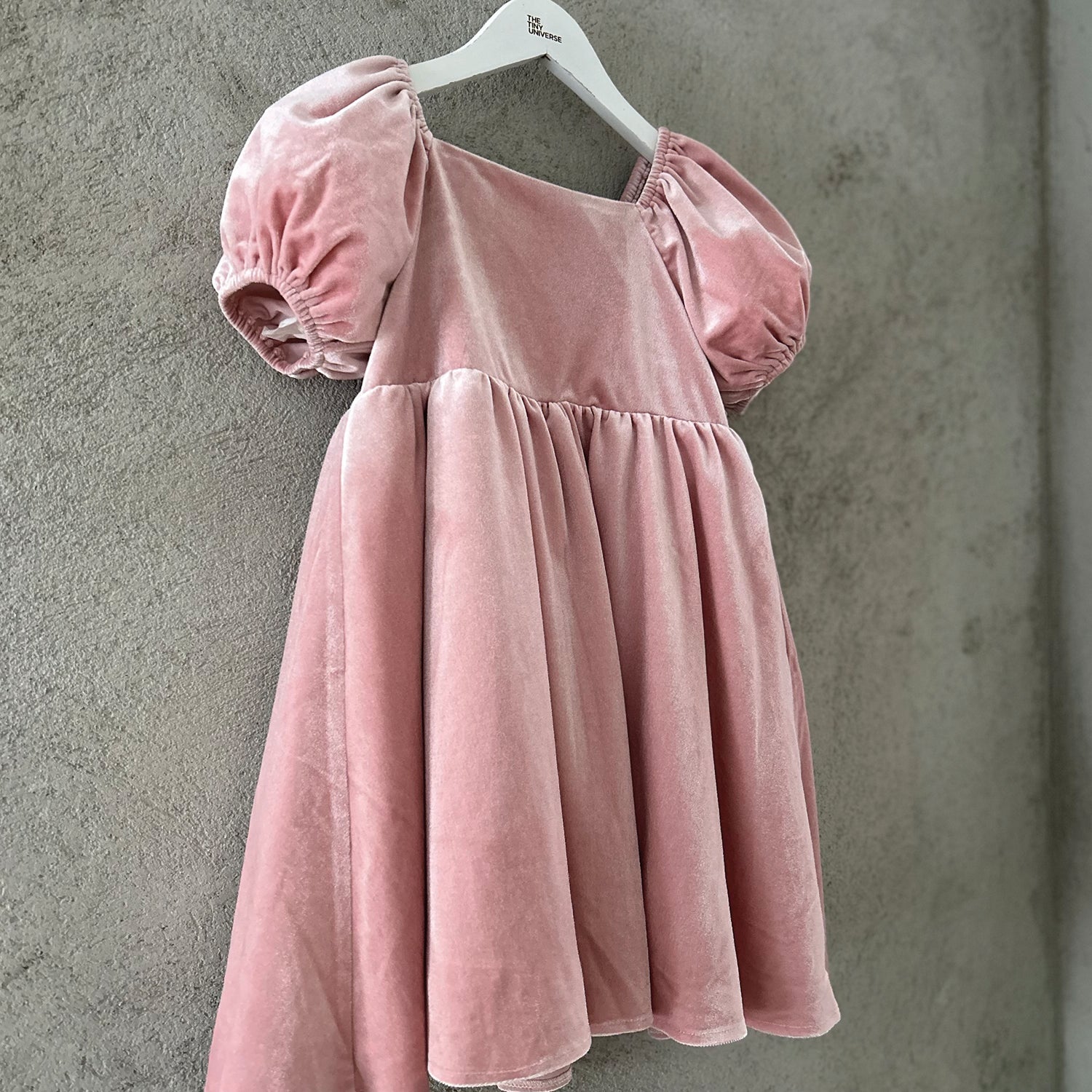 VELOUR SILK BAND DRESS - The Tiny Universe Dresses