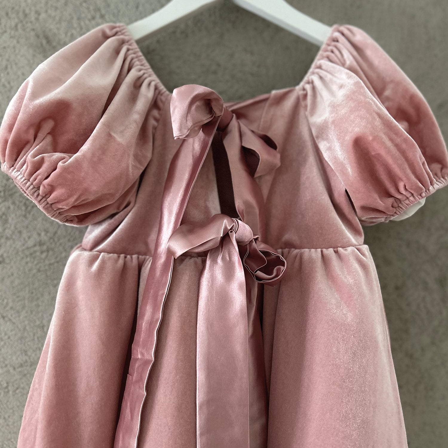 VELOUR SILK BAND DRESS - The Tiny Universe Dresses