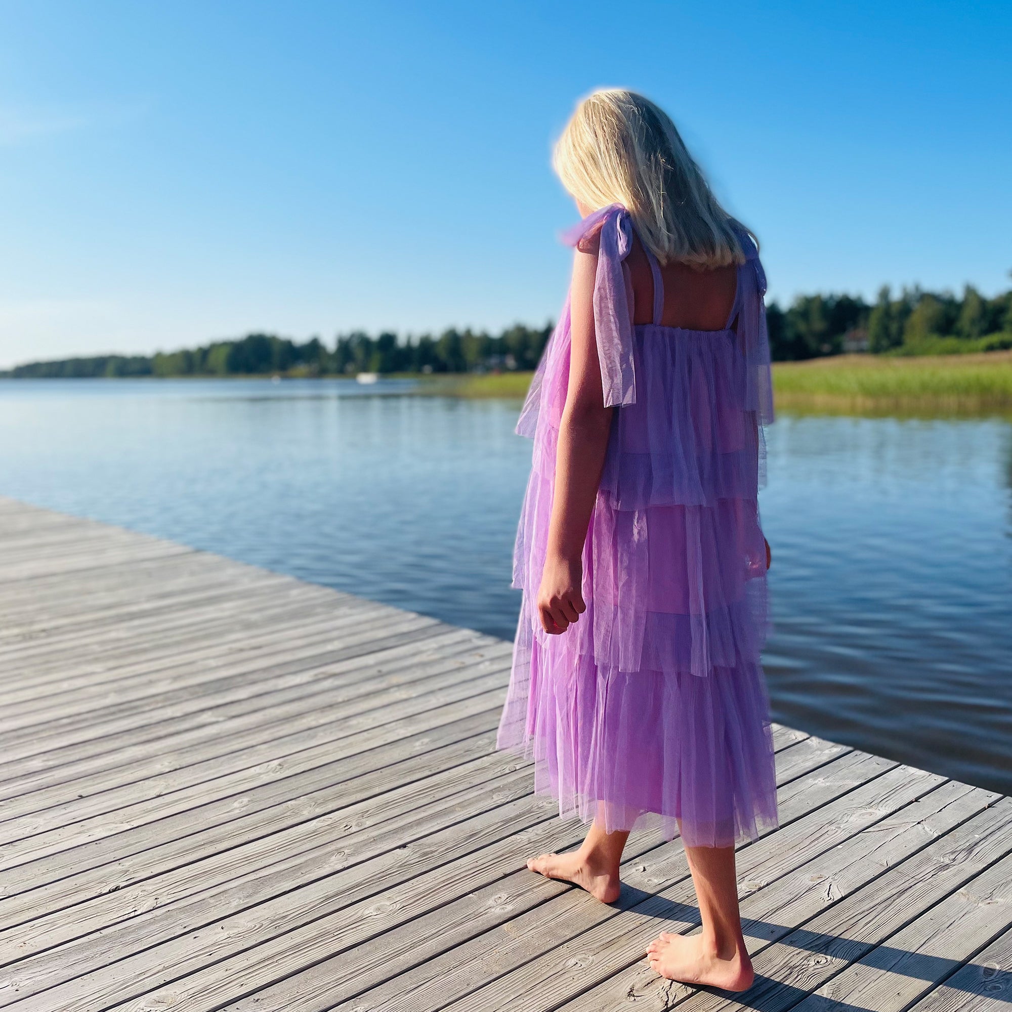 Draped Tulle Dress - The Tiny Universe Dress