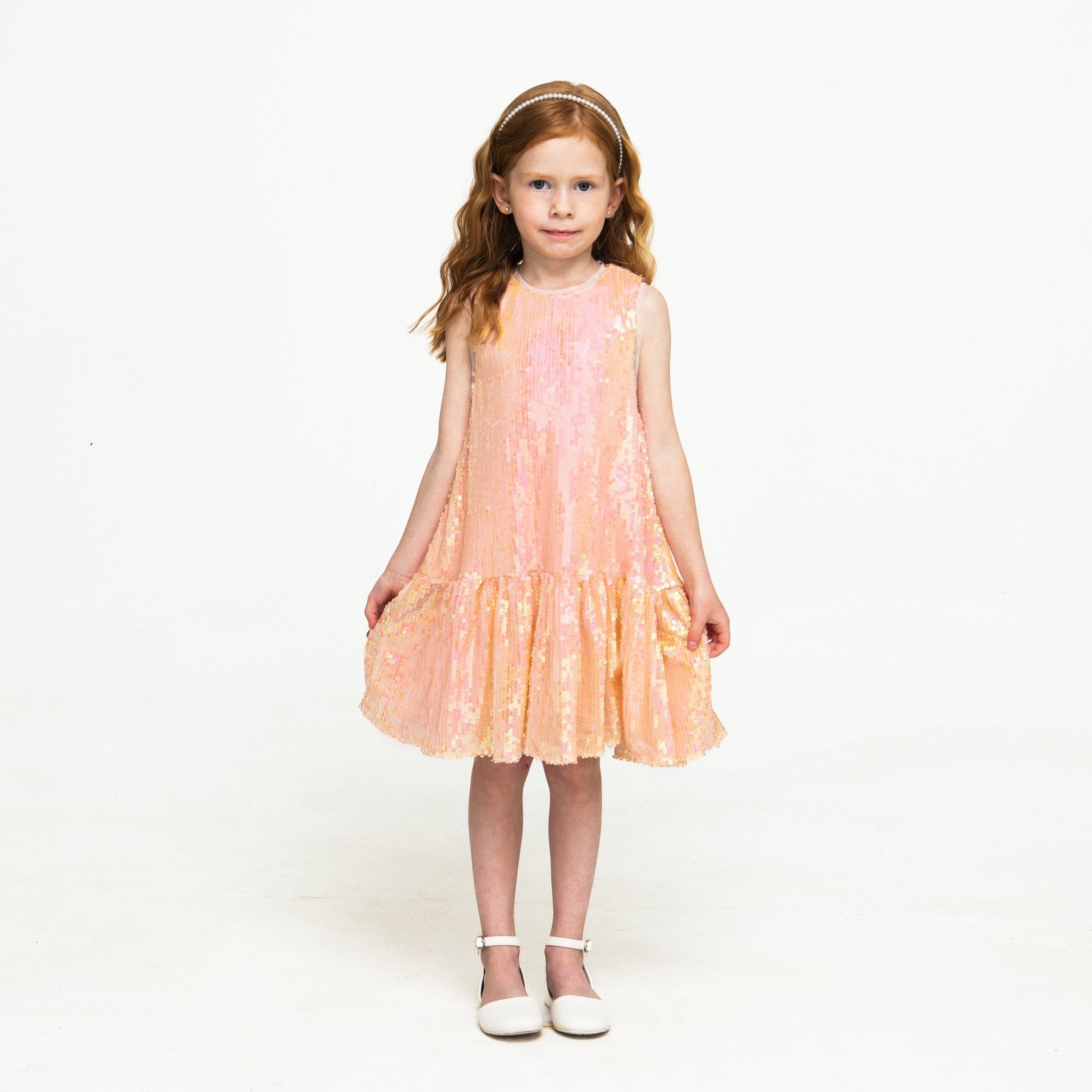 No Sleeves Sequined Dress - The Tiny Universe Dresses