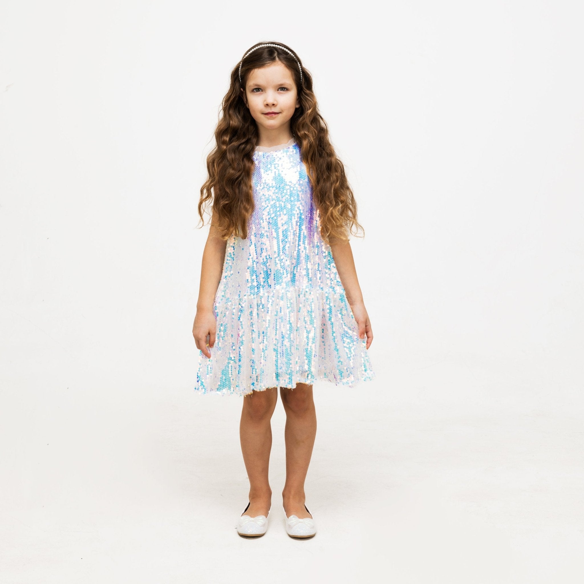 No Sleeves Sequined Dress - The Tiny Universe Dresses