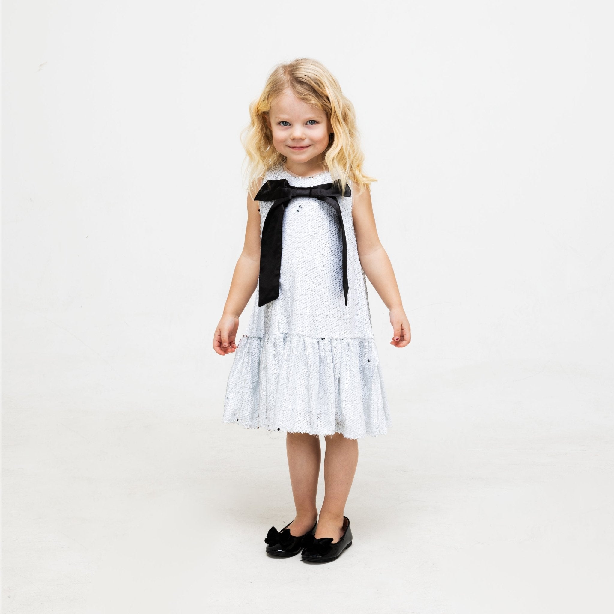 Sequined Ribbon Dress - The Tiny Universe Dresses