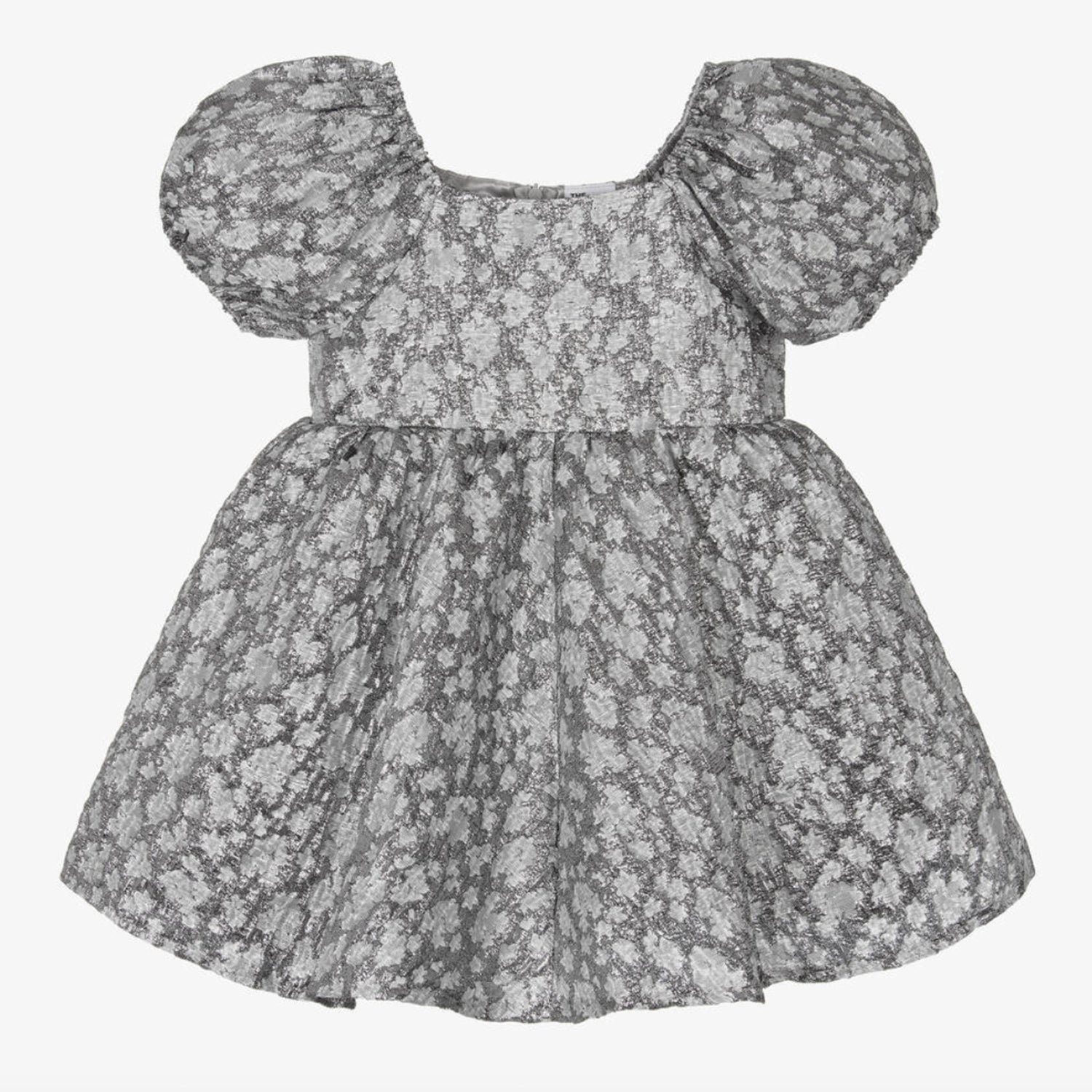 SILVER FLOWERS DRESS - The Tiny Universe Dresses