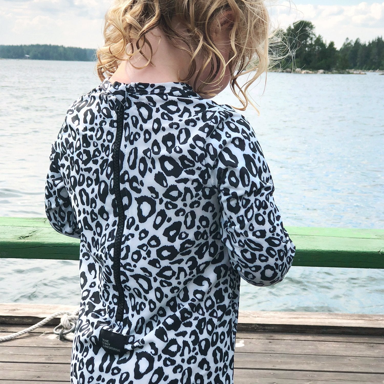 UV-protected Swimsuit - Snow Leopard - The Tiny Universe Swimsuit