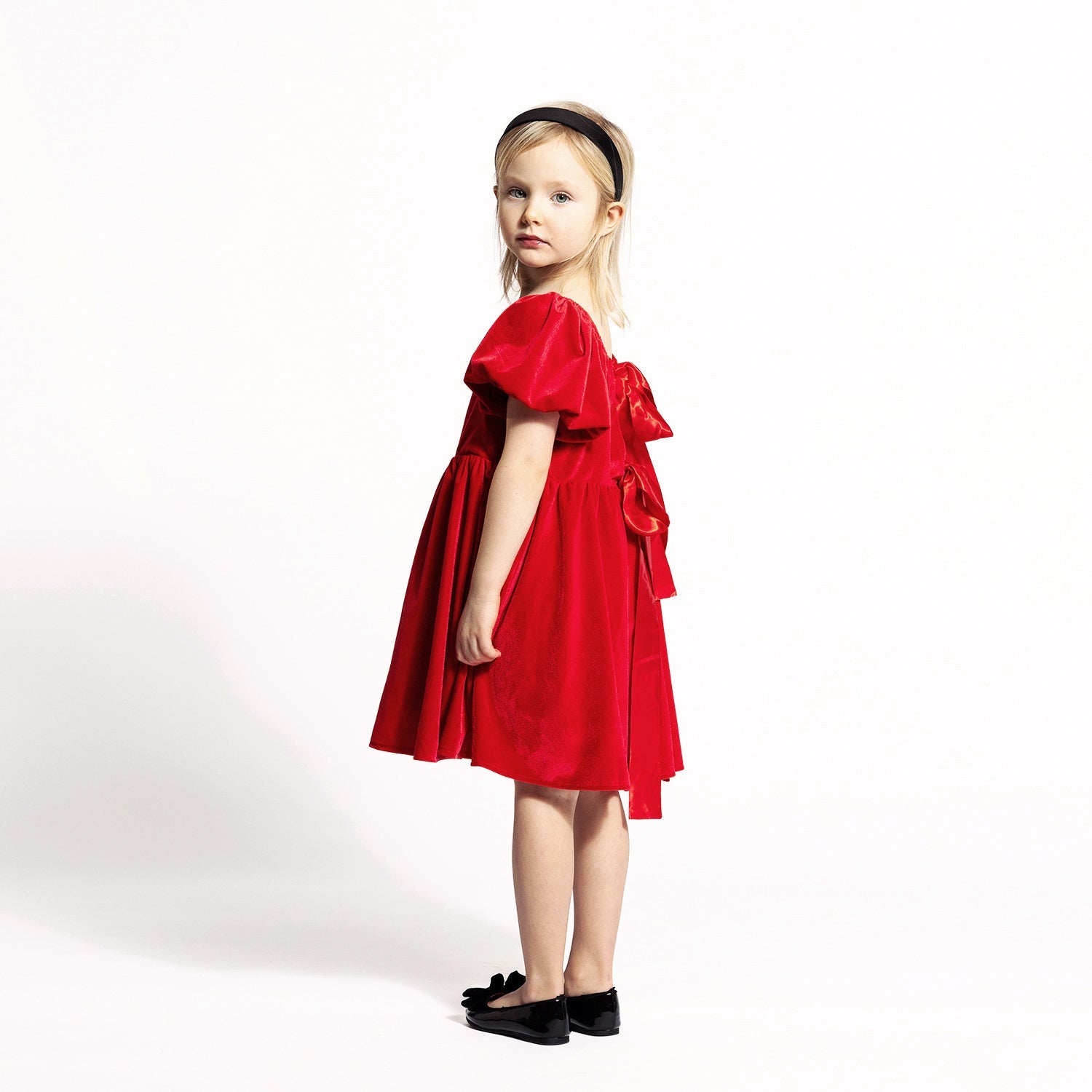 VELOUR SILK BAND DRESS - The Tiny Universe Dresses