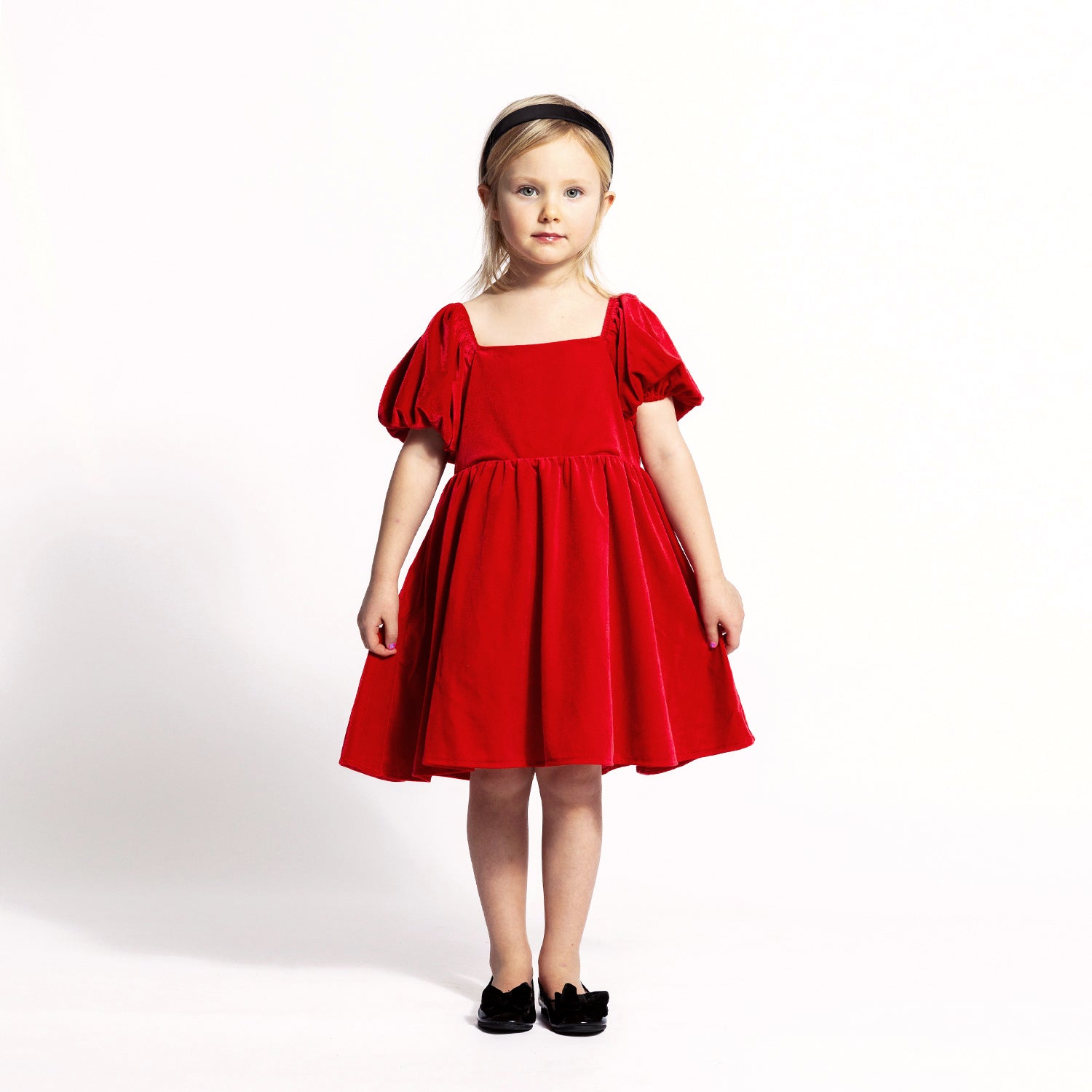 VELOUR SILK BAND DRESS - The Tiny Universe Dresses